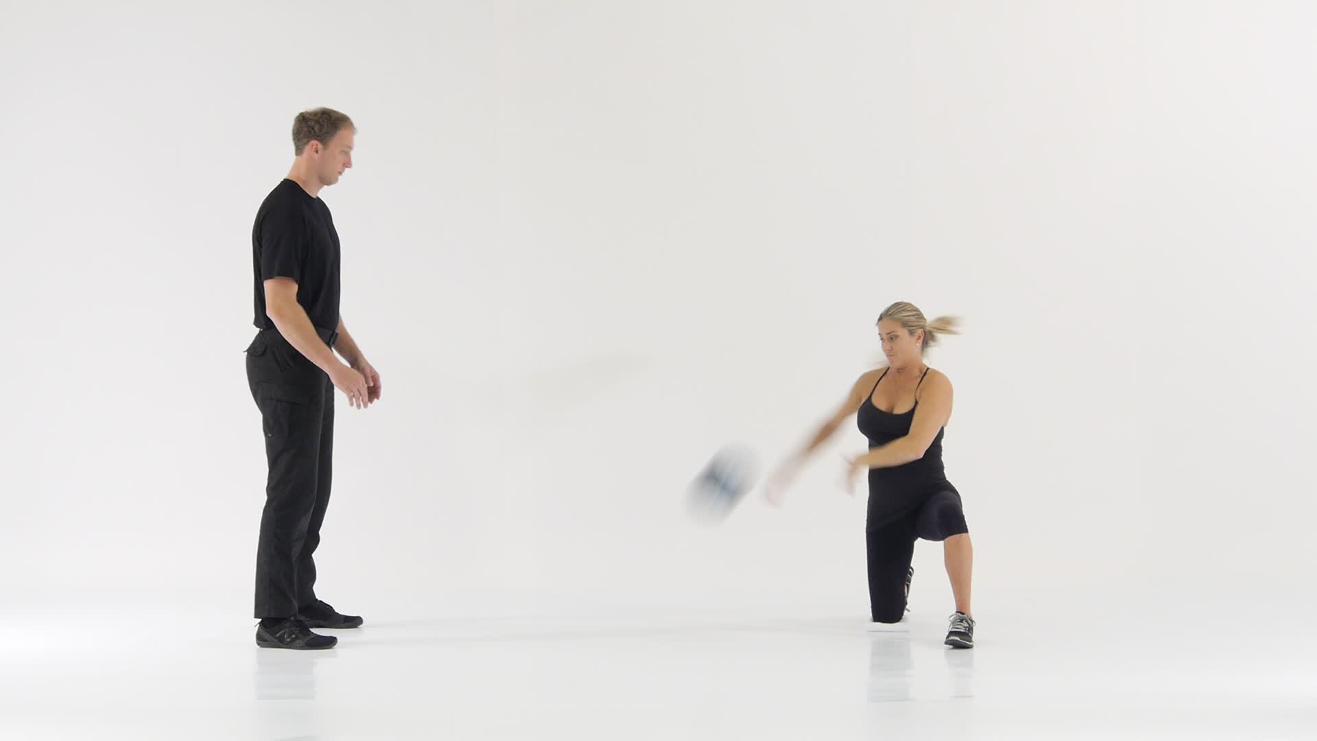 Half Kneeling Chop with Med Ball