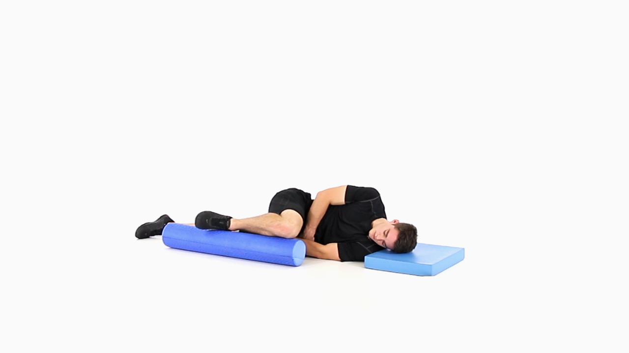 Rib Roll stretch helps to condition lower back