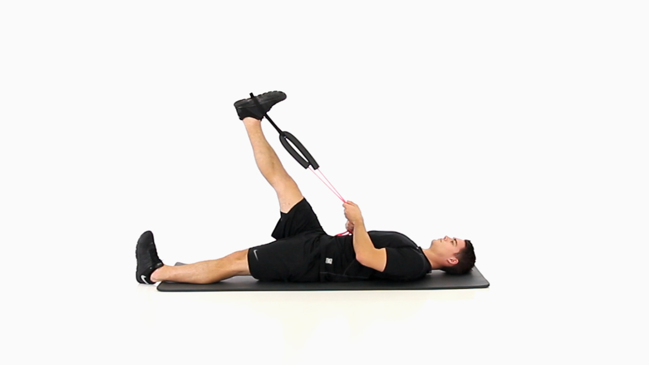 Single Leg Raises Supine Exercise Yoga