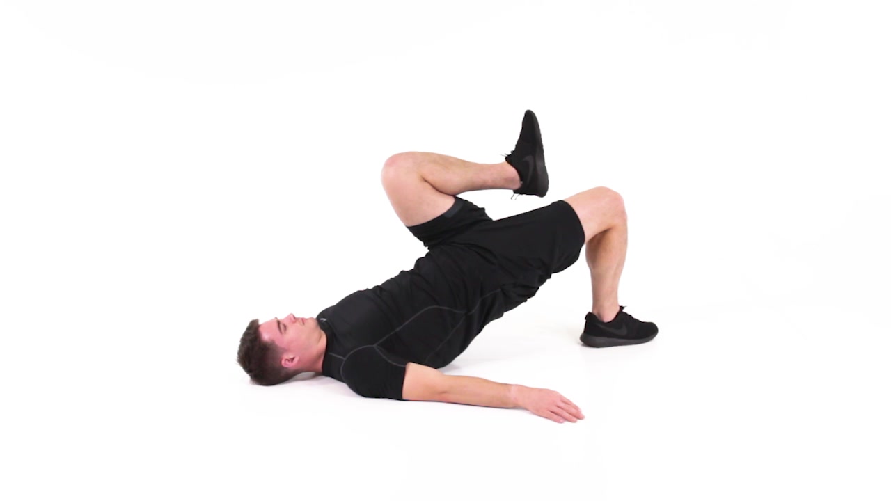 The slider subjects performed: (A) a supine single-leg bridge and